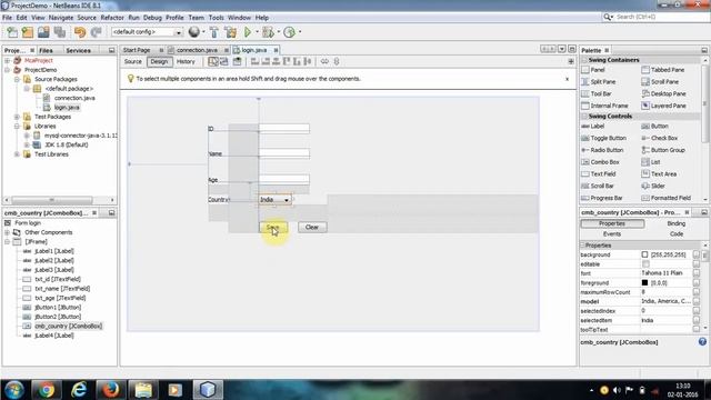 ava tutorial [Java Swings] - How to Use Combo Box or Drop Down List Part 7 смотреть онлайн