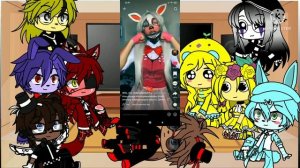 ~/Реакция Фнаф 1 и Фнаф 2 на Мангл/||#gachaclub||/~?~/||