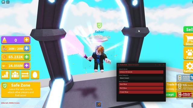Roblox NEW Saber Simulator Script Exploit GUI (Pastebin 2022) смотреть онлайн