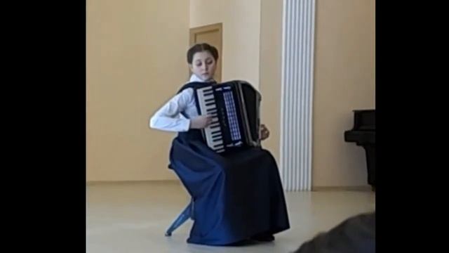 М.Табандис "Вальс-мюзет" Аккордеонистка Алёна Фокина, 13 лет г.Кохма смотреть онлайн