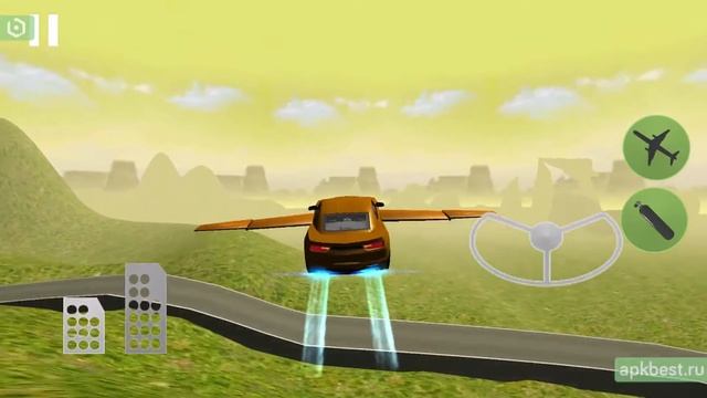 Обзор - Flying Muscle Car Simulator 3D - для Андроид смотреть онлайн