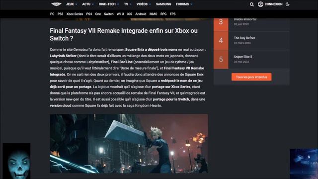 FINAL FANTASY 7 REMAKE INTEGRADE BIENTÔT SUR XBOX SERIE OU SWITCH смотреть онлайн