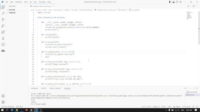 Python Arcade structure - basic template explained смотреть онлайн