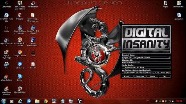 Registrando Sony Vegas Pro 11.0 64 Bytes смотреть онлайн