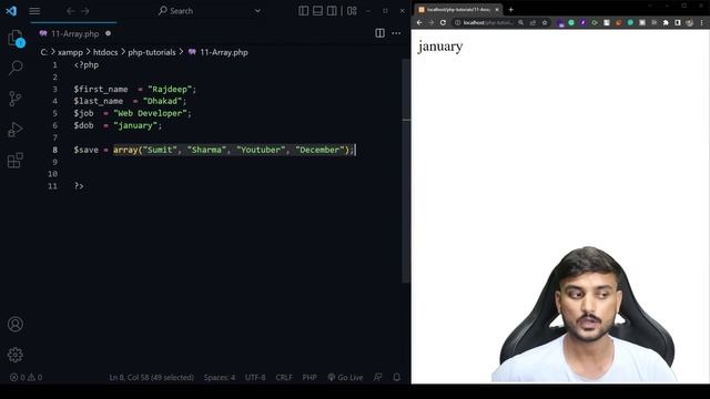 Arrays - Beginner PHP Tutorial - Part 11 - Hindi смотреть онлайн