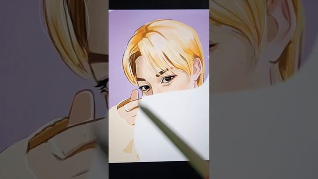 Феликс ? Видео с полным процессом можно найти на канале) #shorts #straykids #феликс #felix смотреть онлайн