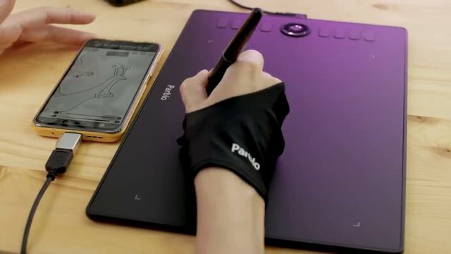 Первый раз рисую на телефоне - Обзор планшета Parblo a610 Pro смотреть онлайн