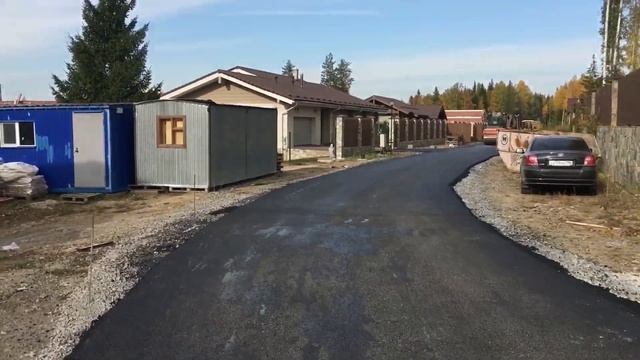 АСФАЛЬТИРОВАНИЕ УЛИЦ в коттеджном ПОСЁЛКЕ | КП "ВОЛЧИХА" | смотреть онлайн