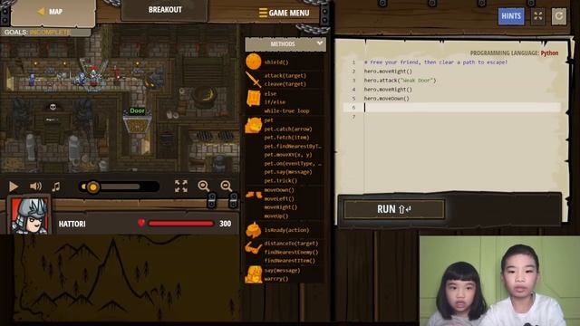 Secrets of Coding PYTHON in CodeCombat: Kithgard Dungeon - Breakout: Game Walkthrough смотреть онлайн