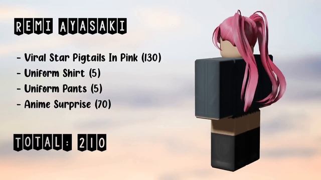 Horimiya Roblox Outfit Ideas || ANIME