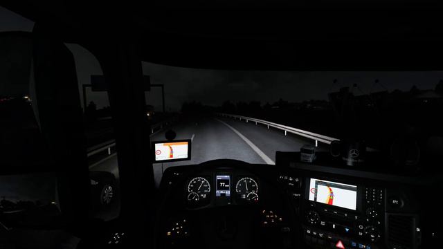 ETS2 1.43 - ProMods 2.60 - Mercedes-Benz Actros MPIV 1852 - Trip: Hamburg - Helsingborg смотреть онлайн