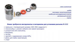 Установка разъема N-112 (начало)
