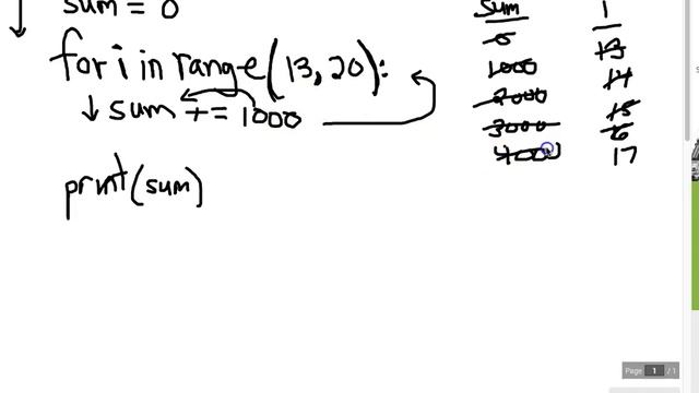 Python for loop with range function and 2 parameters example смотреть онлайн