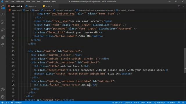 CSS Neumorphism Login & Sign Up Form Design | HTML & CSS Tutorial смотреть онлайн