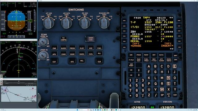 How to create a crossing restriction in the Airbus A320 -MCDU смотреть онлайн