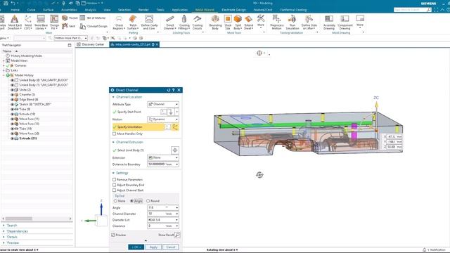 What’s new in NX 2306 NX Mold Wizard: Cooling channel design смотреть онлайн