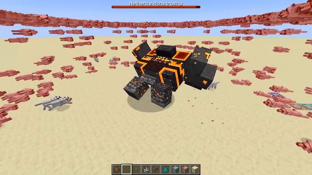 NETHERITE MONSTROSITY Vs 1000 Of All Minecraft Mobs - Netherite Monstrosity Vs All Mobs Army 1v1000