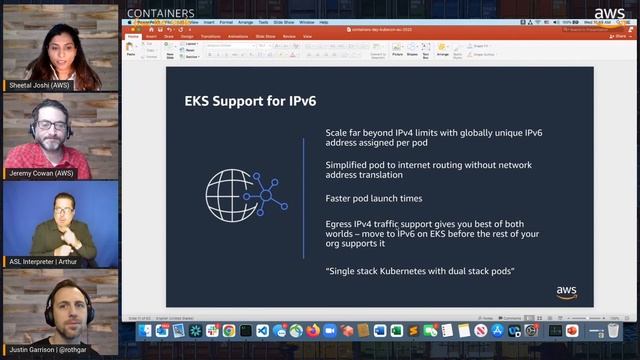 EKS with IPv6 networking - AWS Container Days - Kubecon EU 2022 смотреть онлайн
