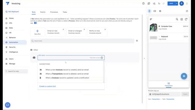 ?Разработка приложений AppSheet ➡️ Учет оплаты товаров и услуг | Подписка | Счет в формате PDF. смотреть онлайн