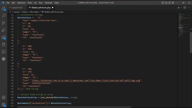 How to Create Fillable PDF Form in PHP using PDF.co Web API смотреть онлайн
