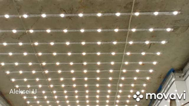 Световой потолок . Полотно транслюцид. смотреть онлайн