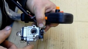 Китайская бензокоса регулировка карбюратора