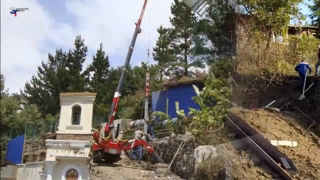 Укрепление оползневых склонов в недоступных местах. смотреть онлайн