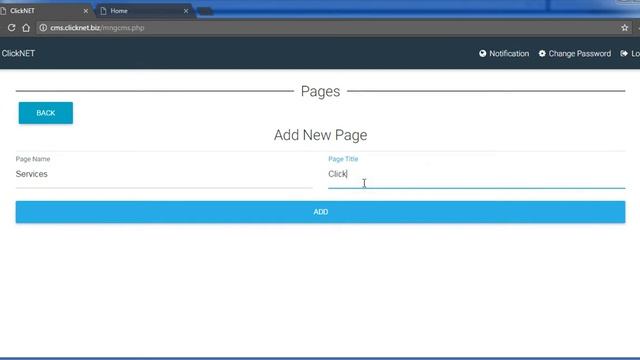 CMS App How to add Page - ClickNET смотреть онлайн
