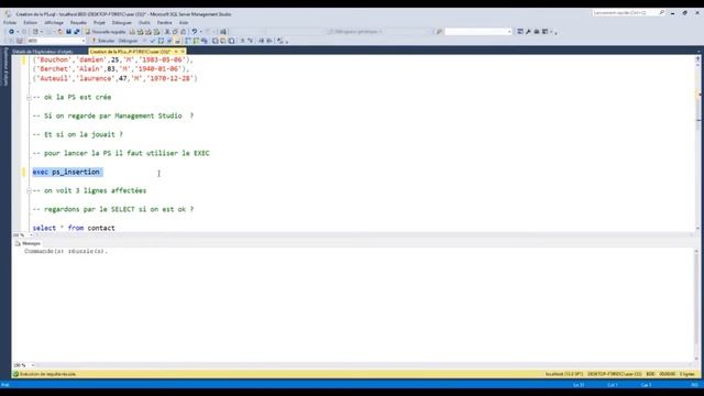 Définition et création d'une procédure stockée sur SQL | SQL Server (exemple simple) смотреть онлайн