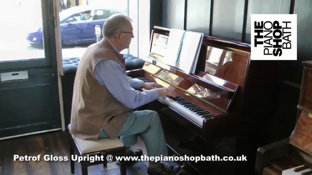 Petrof Gloss Mohogany Piano @ The Piano Shop Bath
