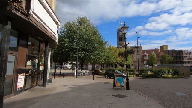 Derby City Centre, UK | Historic City walking tour with captions смотреть онлайн