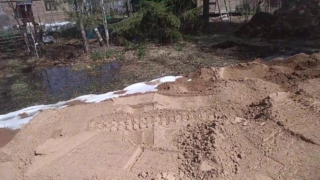 снт корунд планировка песка на участке мини экскаватором, проблемы из за воды. смотреть онлайн