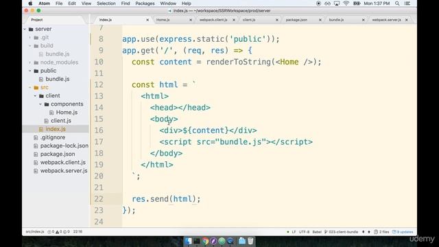The Public Directory Server Configuration Server Side Rendering with React and Redux смотреть онлайн