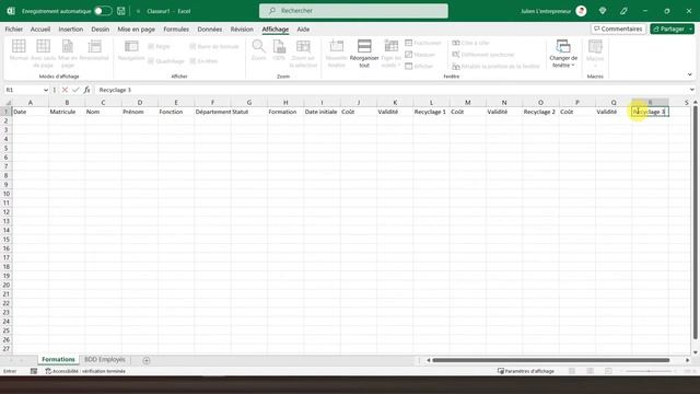 #1 Faire un suivi de formations sur EXCEL смотреть онлайн