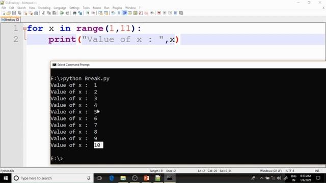 Part - 22 : Break And Continue Statement in Python | Hindi Language смотреть онлайн