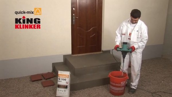 KING KLINKER  Укладка клинкерной плитки на ступени