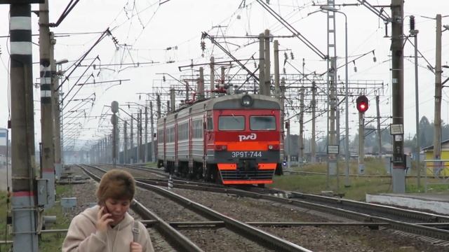 ЭР9Т-744 проследует о.п. 272 км. (станция Вихоревка) ВС ж.д. смотреть онлайн