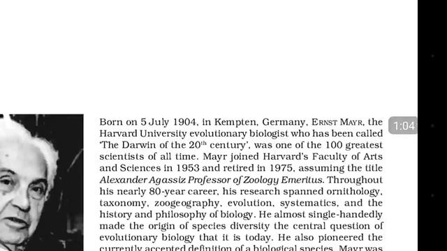 what is biology? Who is Ernst mayr ?#20thcentury darwin смотреть онлайн