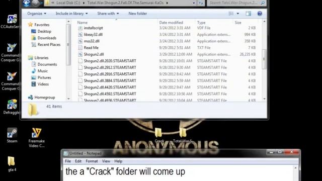 Shogun 2 total war crash fix(this is not working try my other video) смотреть онлайн