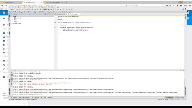 Programmation Android Firebase : 1 - Connexion à la base de donnée смотреть онлайн