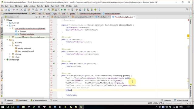 Android studio: Create custom adapter for listview very easy смотреть онлайн