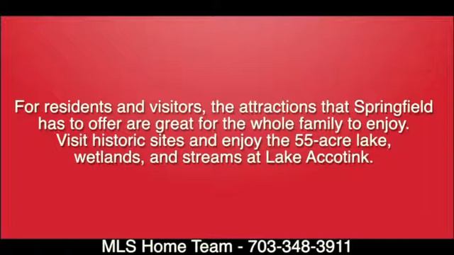 Springfield Virginia History - MLS Home Team 703-861-6510 смотреть онлайн