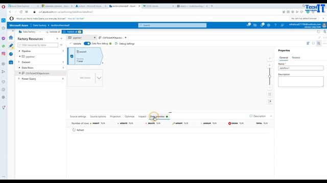 How to Convert CSV File to Json File by using Data Flow Activity in Azure Data Factory- ADF Tutoria смотреть онлайн