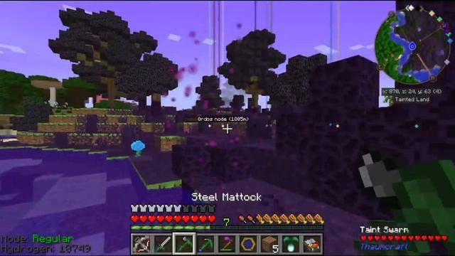 Modded Minecraft- Thaumcraft Cleaning the Taint Tutorial смотреть онлайн
