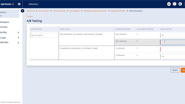 A/B Test Your Deployed Models in xpresso.ai смотреть онлайн