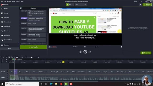 How to Import Captions or Subtitles in Camtasia смотреть онлайн