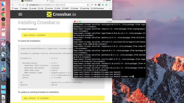 Crossbar.Io Installation with a Demo смотреть онлайн