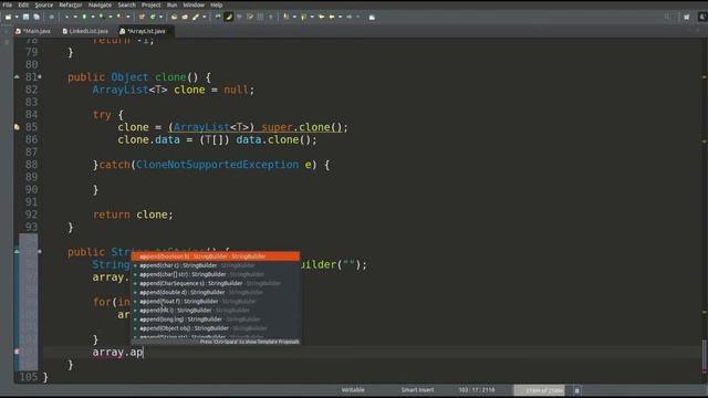 Implement ArrayList In Java From Scratch смотреть онлайн