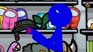 Stickman vs Kraken Monster - Horror Story - Cartoon Animation