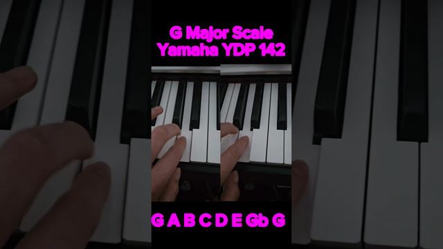 G Major Scale Yamaha YDP 142 Piano #gmajorscale #piano смотреть онлайн